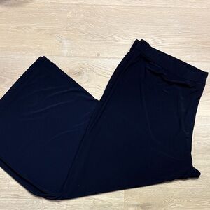 Dennis Basso Navy Wide Leg Pants 2X Petite